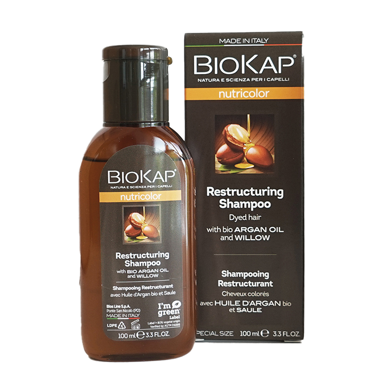 BioKap Nutricolor Restructuring Shampoo 100ml (travel size)