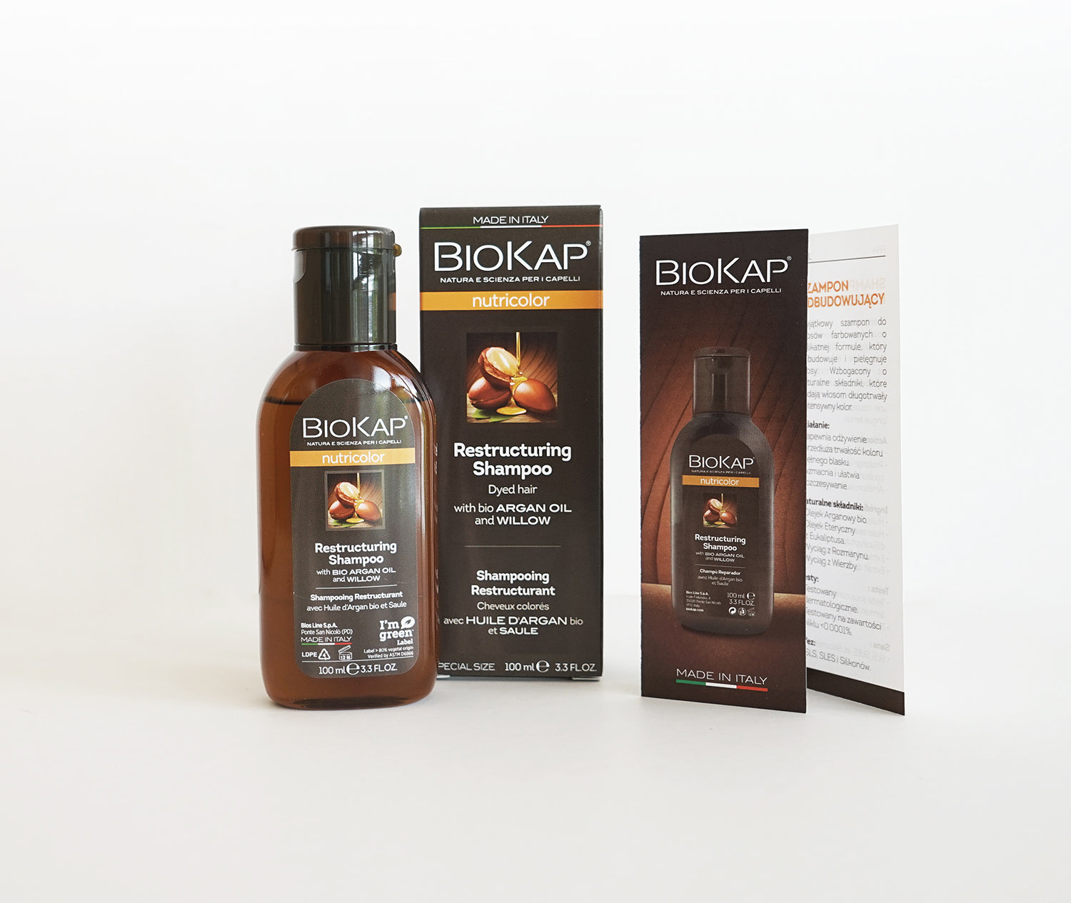 BioKap Nutricolor Restructuring Shampoo 100ml (travel size)