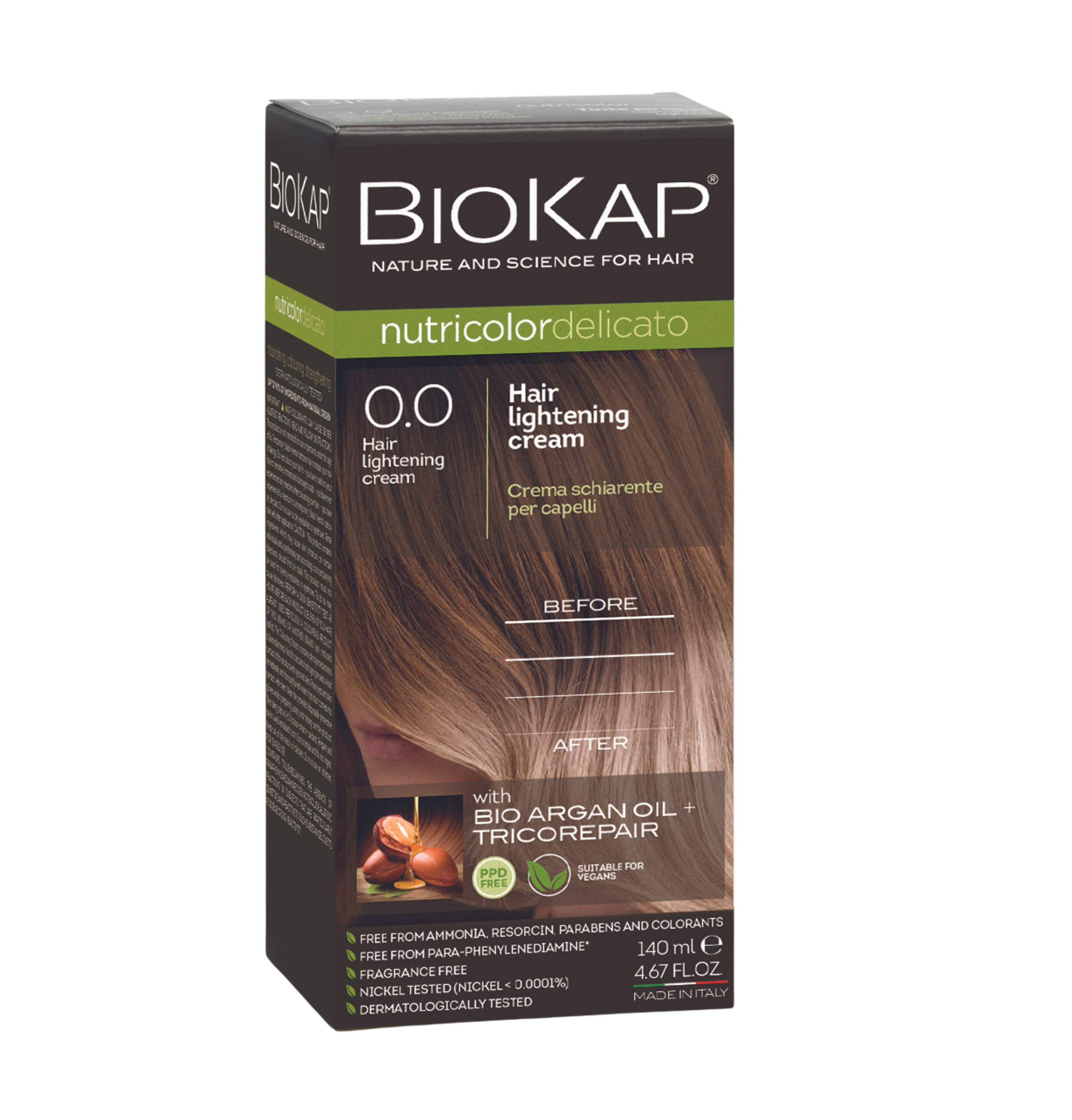 BioKap Nutricolor Delicato 0.0 Hair Lightening Cream