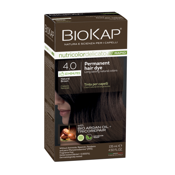 BioKap Nutricolor Delicato Rapid 4.0 Natural Brown Permanent Hair Dye